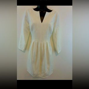 HALSTON HERITAGE Women Midi Dress Cream New With Tags